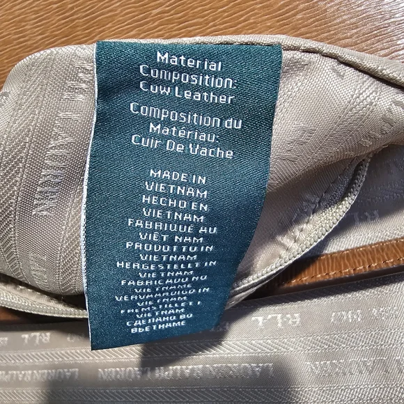 Lauren Ralph Lauren Leather Crossbody Saddlebag - Picture 11 of 11